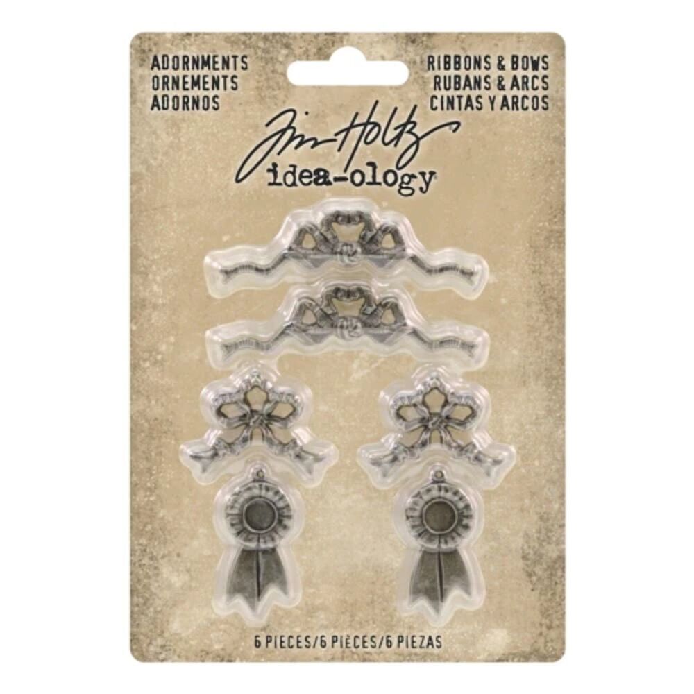 Tim Holtz Idea-ology RIBBONS & BOWS Adornments th93686